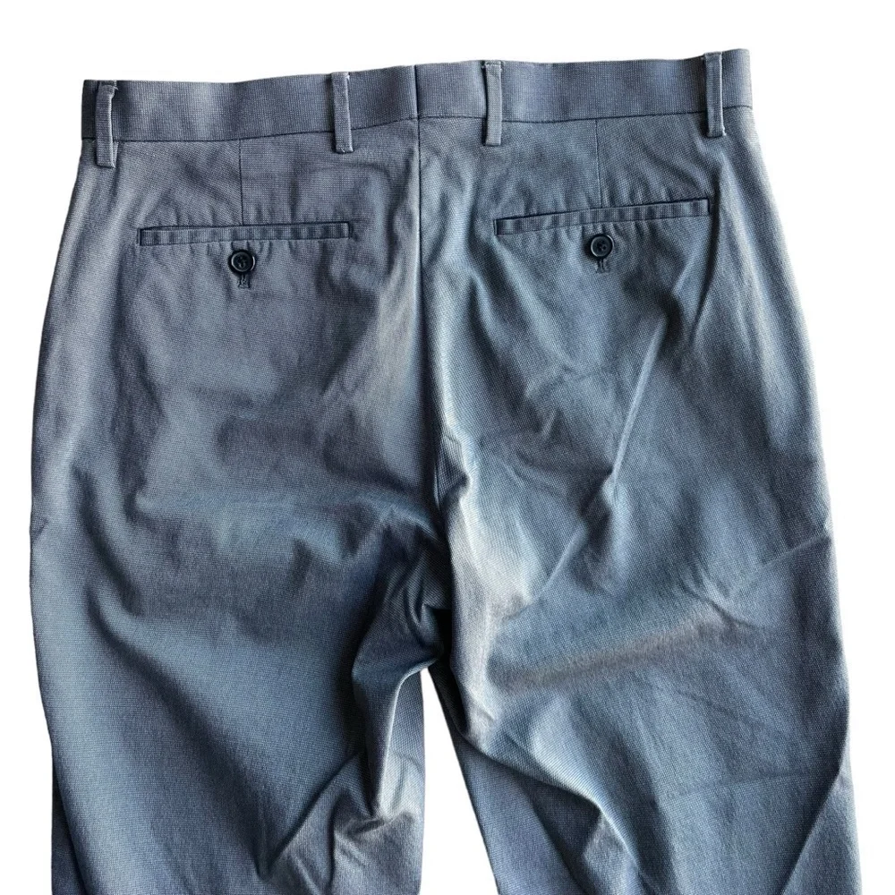 Banana Republic Men’s Slim Fit Trouser Pant Gray Size 31W 29L cotton spandex